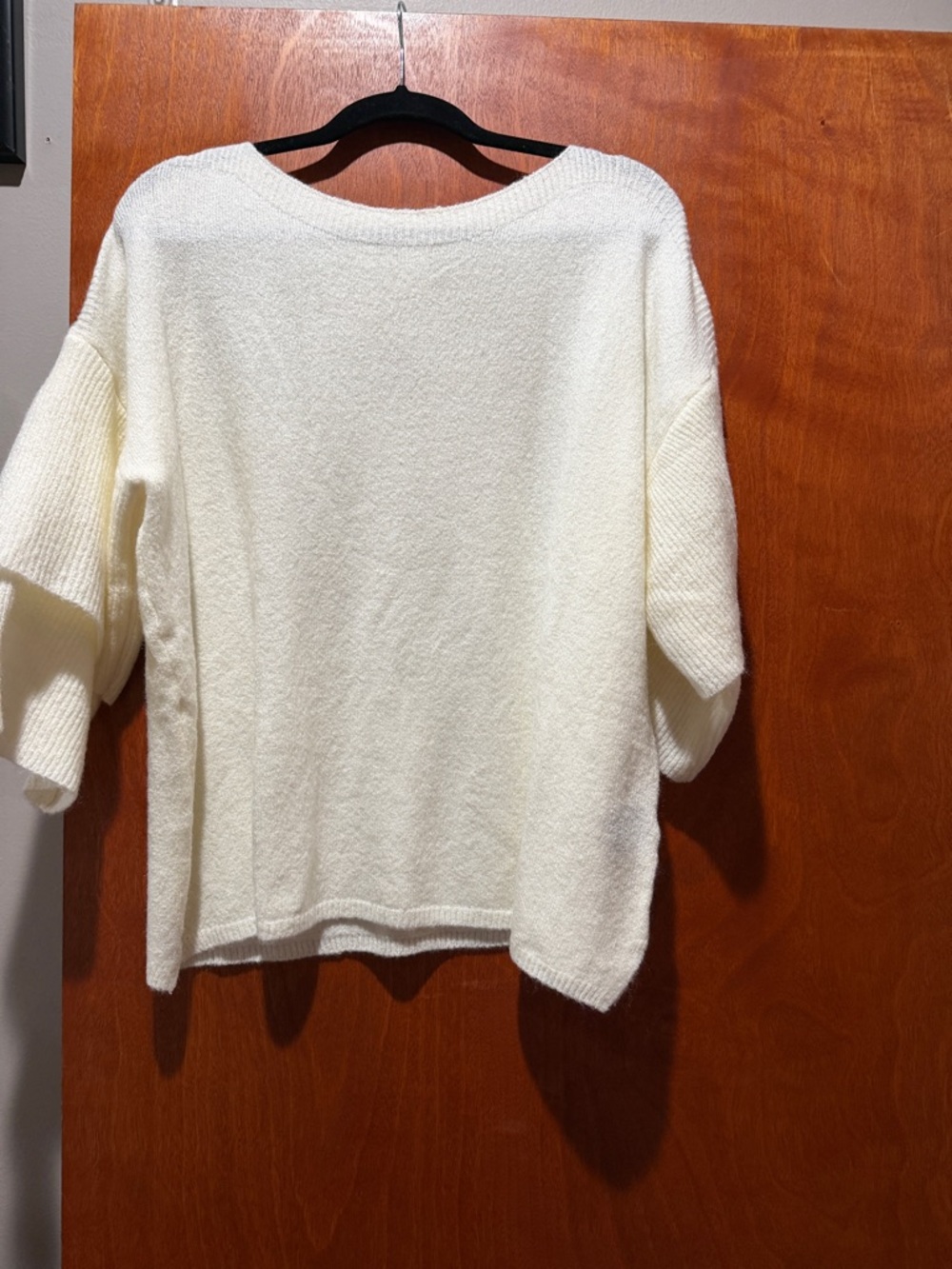 Wishlist Cream Scoopneck Lightweight Knit Sweater